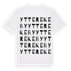 White t-shirt med Ytterekeby ordlek t-shirt