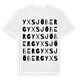 White t-shirt med Yxsjöberg ordlek t-shirt