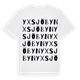 White t-shirt med Yxsjöbyn ordlek t-shirt