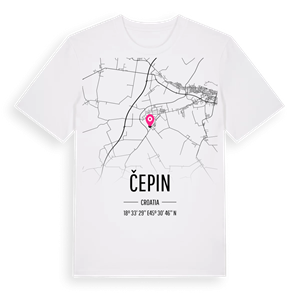Čepin karta t-shirt – ekologisk bomull t-shirt från Pinshirt