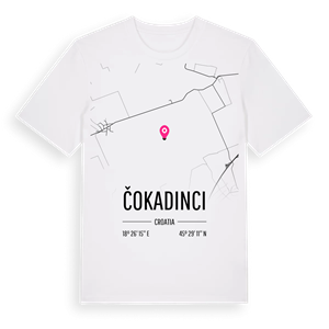 Čokadinci karta t-shirt – ekologisk bomull t-shirt från Pinshirt