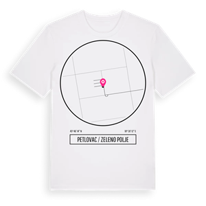 Petlovac / Zeleno Polje t-shirt – ekologisk bomull t-shirt från Pinshirt