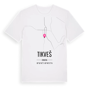 Tikveš karta t-shirt – ekologisk bomull t-shirt från Pinshirt