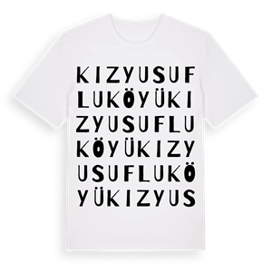 Kızyusuflu Köyü ordlek t-shirt – ekologisk bomull t-shirt från Pinshirt