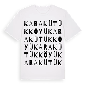 Karakütük Köyü ordlek t-shirt – ekologisk bomull t-shirt från Pinshirt