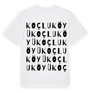Koçlu Köyü ordlek t-shirt – ekologisk bomull t-shirt från Pinshirt