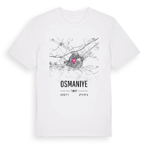 Osmaniye karta t-shirt – ekologisk bomull t-shirt från Pinshirt