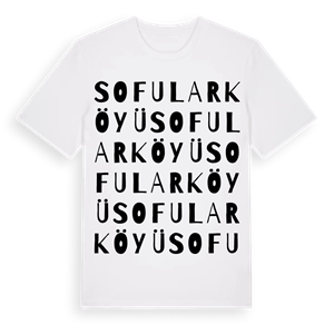 Sofular Köyü ordlek t-shirt – ekologisk bomull t-shirt från Pinshirt