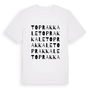 Toprakkale ordlek t-shirt – ekologisk bomull t-shirt från Pinshirt
