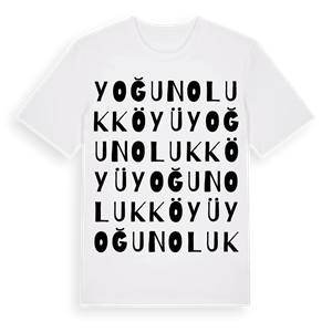 Yoğunoluk Köyü ordlek t-shirt – ekologisk bomull t-shirt från Pinshirt