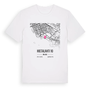 Hietalahti 10 karta t-shirt – ekologisk bomull t-shirt från Pinshirt