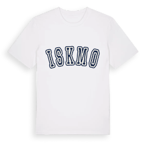 Iskmo college t-shirt – ekologisk bomull t-shirt från Pinshirt