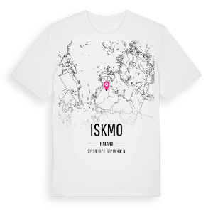 Iskmo karta t-shirt – ekologisk bomull t-shirt från Pinshirt