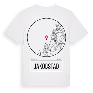 Jakobstad t-shirt – ekologisk bomull t-shirt från Pinshirt