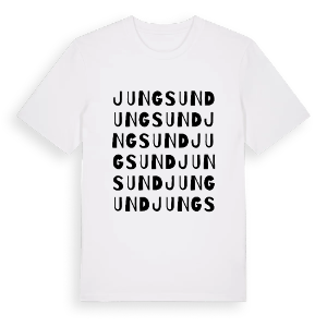 Jungsund ordlek t-shirt – ekologisk bomull t-shirt från Pinshirt