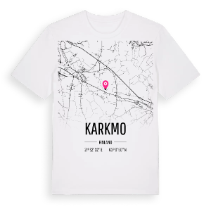Karkmo karta t-shirt – ekologisk bomull t-shirt från Pinshirt