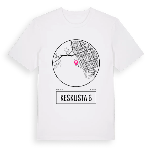 Keskusta 6 t-shirt – ekologisk bomull t-shirt från Pinshirt