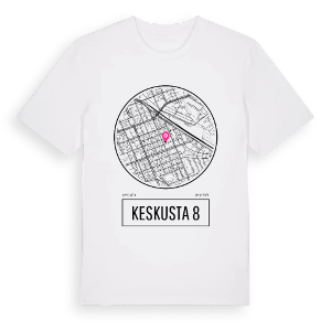 Keskusta 8 t-shirt – ekologisk bomull t-shirt från Pinshirt