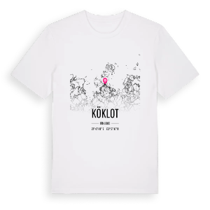 Köklot karta t-shirt – ekologisk bomull t-shirt från Pinshirt
