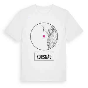 Korsnäs t-shirt – ekologisk bomull t-shirt från Pinshirt