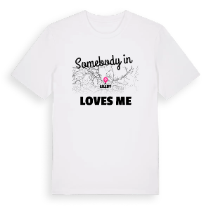 Någon i Lillby älskar mig t-shirt – ekologisk bomull t-shirt från Pinshirt