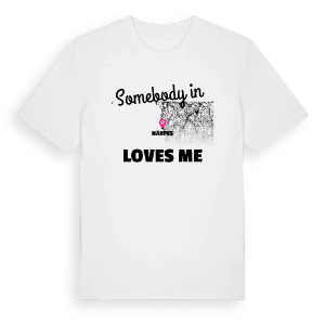 Någon i Närpes älskar mig t-shirt – ekologisk bomull t-shirt från Pinshirt