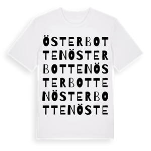 Österbotten ordlek t-shirt – ekologisk bomull t-shirt från Pinshirt