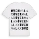 Övermalax ordlek t-shirt