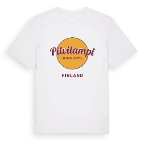 Pilvilampi cirkel t-shirt – ekologisk bomull t-shirt från Pinshirt