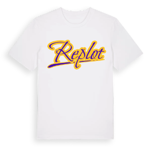 Replot baseball t-shirt – ekologisk bomull t-shirt från Pinshirt