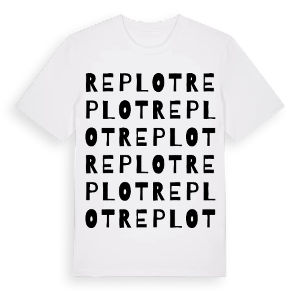 Replot ordlek t-shirt – ekologisk bomull t-shirt från Pinshirt