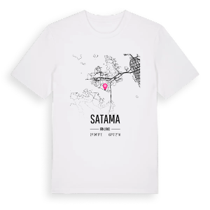 Satama karta t-shirt – ekologisk bomull t-shirt från Pinshirt