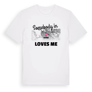 Någon i Vaasa älskar mig t-shirt – ekologisk bomull t-shirt från Pinshirt