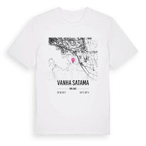 Vanha Satama karta t-shirt – ekologisk bomull t-shirt från Pinshirt