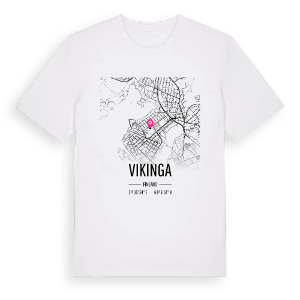 Vikinga karta t-shirt – ekologisk bomull t-shirt från Pinshirt