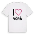 Jag älskar Vörå t-shirt stort tryck