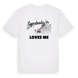 Någon i Vörå älskar mig t-shirt – ekologisk bomull t-shirt från Pinshirt
