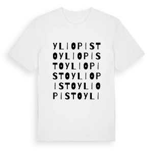 Yliopisto ordlek t-shirt – ekologisk bomull t-shirt från Pinshirt