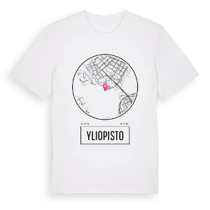 Yliopisto t-shirt – ekologisk bomull t-shirt från Pinshirt