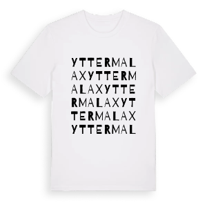 Yttermalax ordlek t-shirt – ekologisk bomull t-shirt från Pinshirt