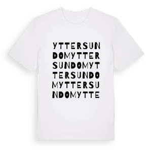 Yttersundom ordlek t-shirt – ekologisk bomull t-shirt från Pinshirt