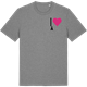 Mid Heather Gray t-shirt med Jag älskar Å t-shirt litet tryck