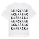White t-shirt med Åbacka ordlek t-shirt