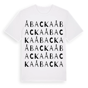 Åbacka ordlek t-shirt – ekologisk bomull t-shirt från Pinshirt