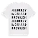 White t-shirt med Abborreviken ordlek t-shirt