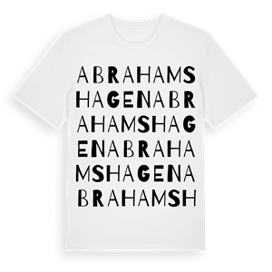 Abrahamshagen ordlek t-shirt – ekologisk bomull t-shirt från Pinshirt