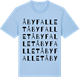Blue Soul t-shirt med Åbyfallet ordlek t-shirt