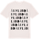 Vintage White t-shirt med Åbylund ordlek t-shirt