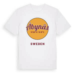 Åbynäs cirkel t-shirt – ekologisk bomull t-shirt från Pinshirt