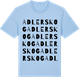 Blue Soul t-shirt med Adlerskog ordlek t-shirt